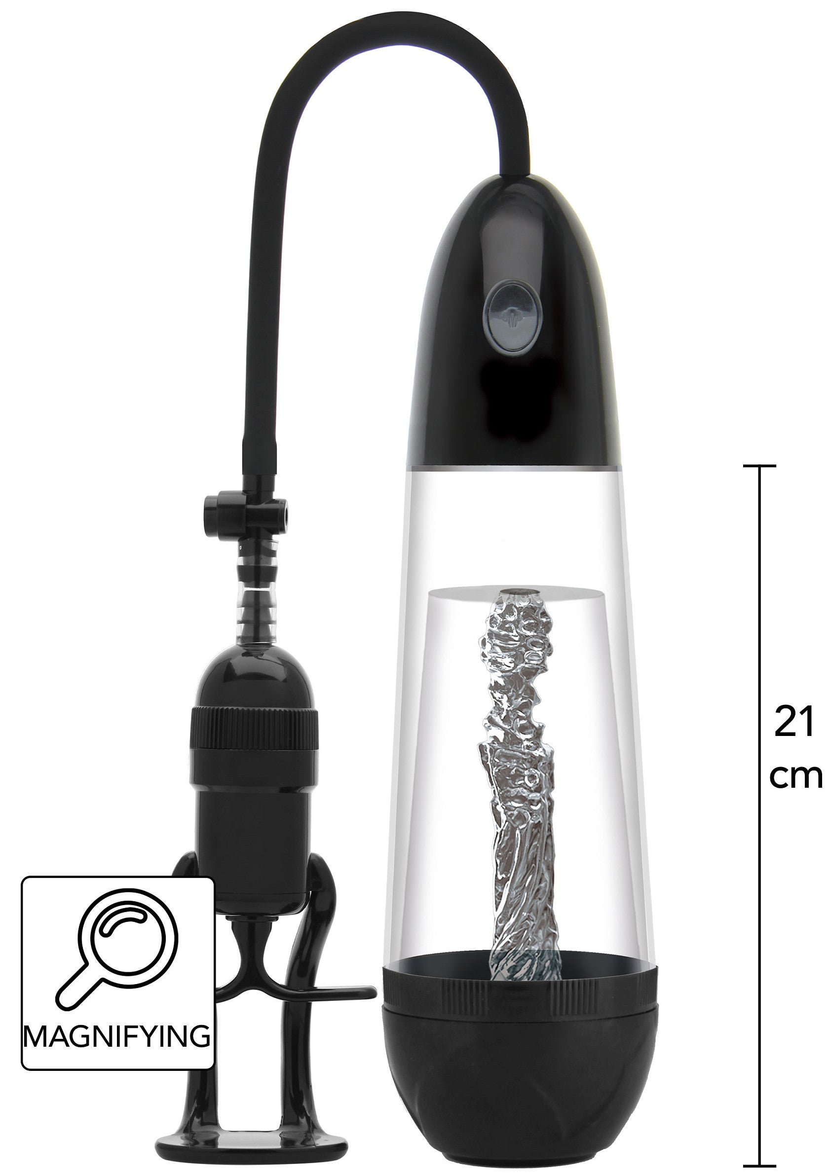 Hidden Desire - Magnifying Sleeve Penis Pumpe Schwarz