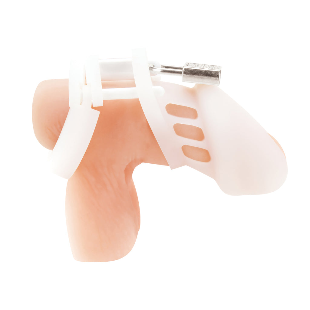 BLUE LINE - Silicone Chastity Cage