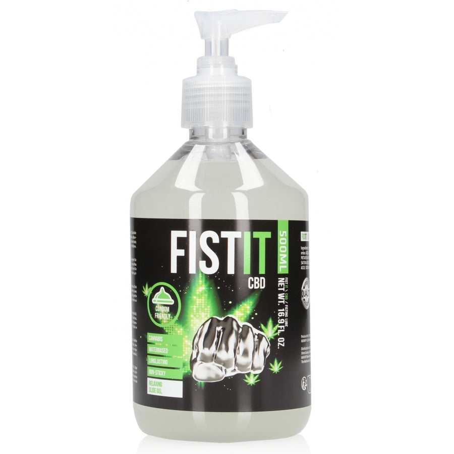Fist It "CBD Gleitgel" 500ml Gleitgel auf Wasserbasis mit Pumpspender