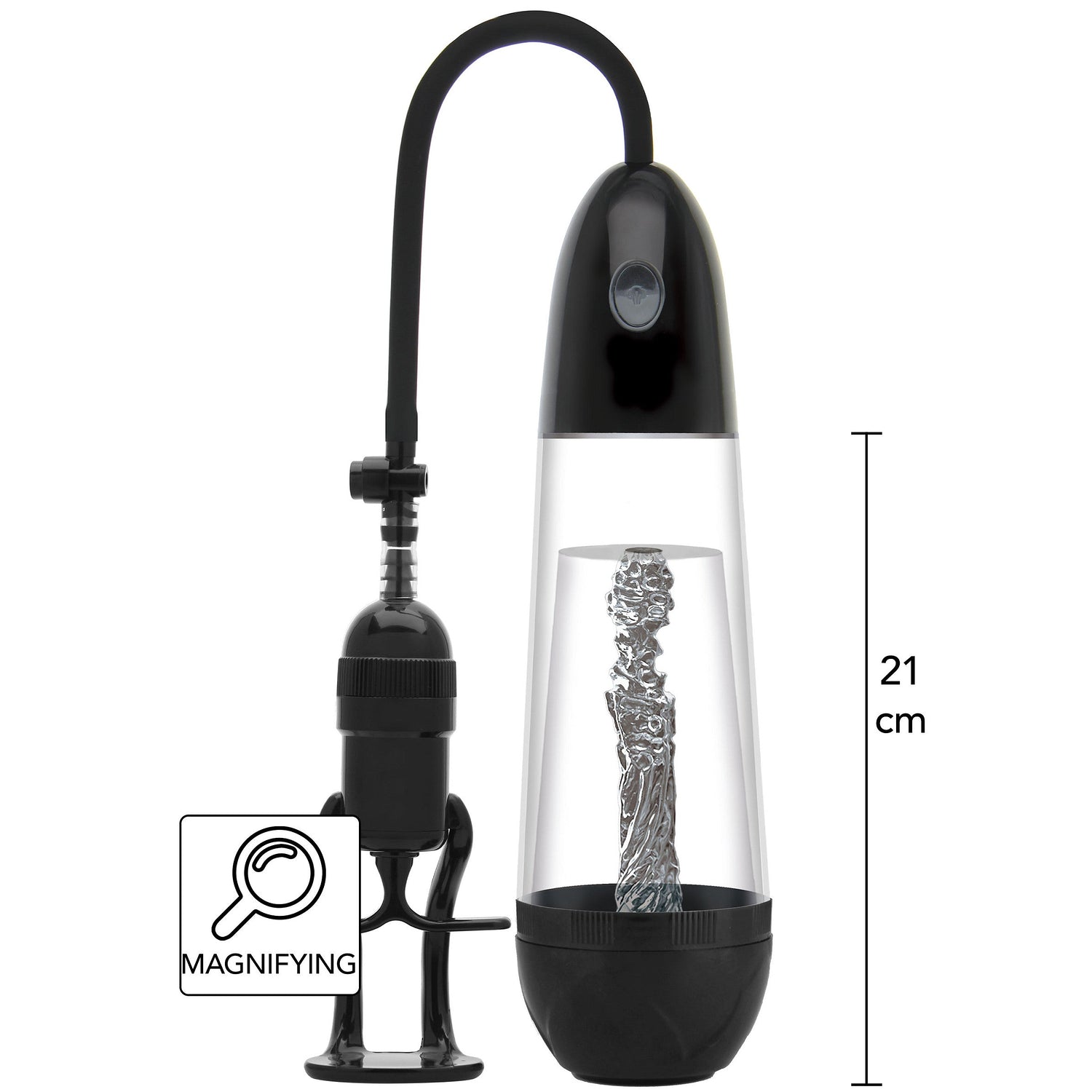 Hidden Desire - Magnifying Sleeve Penis Pumpe Schwarz