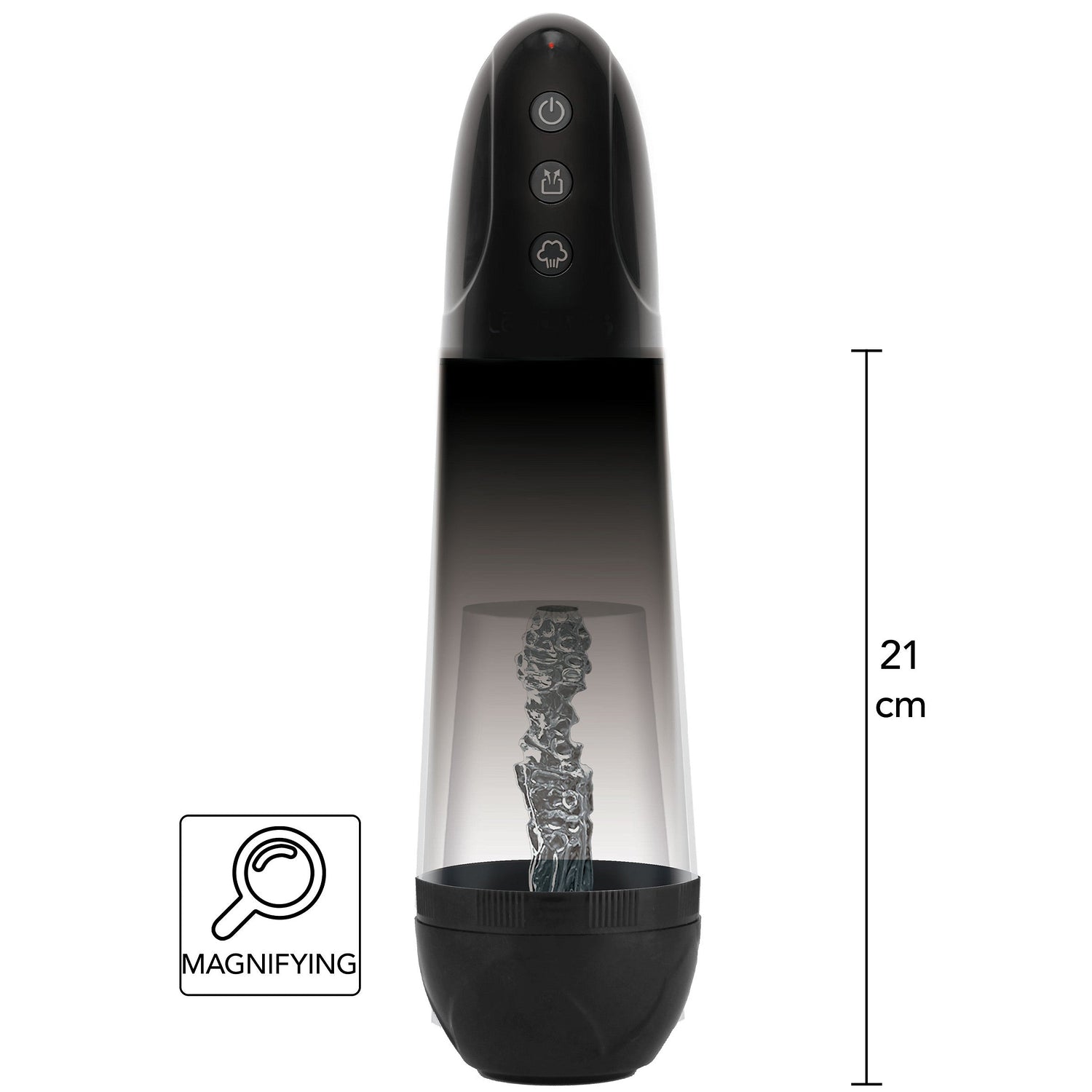 Hidden Desire - Automatic Magnifying Sleeve Penis Pumpe Schwarz