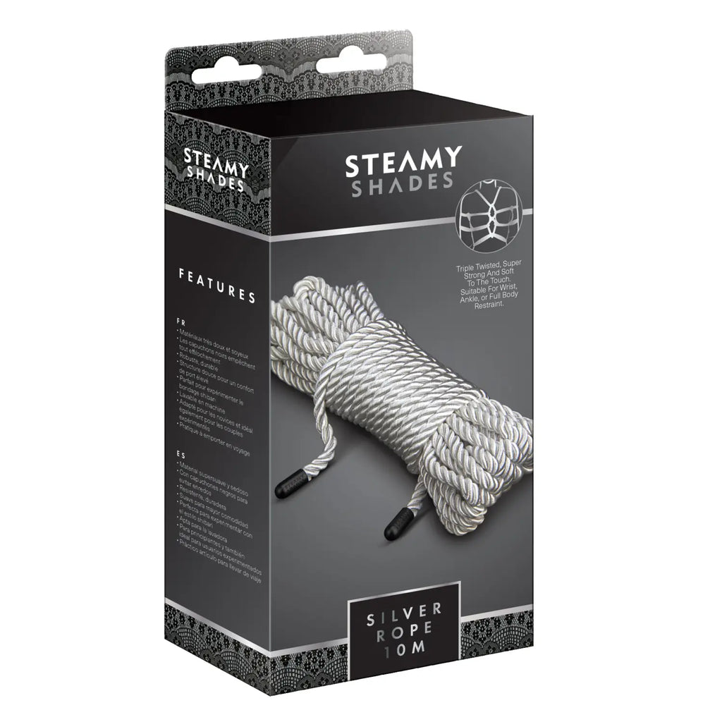 STEAMY SHADES - Bondage-Seil Silber