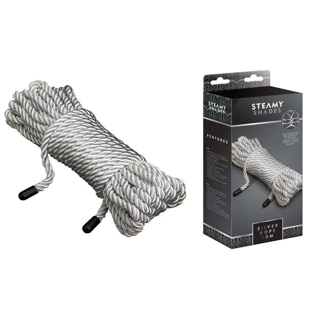 STEAMY SHADES - Bondage-Seil Silber