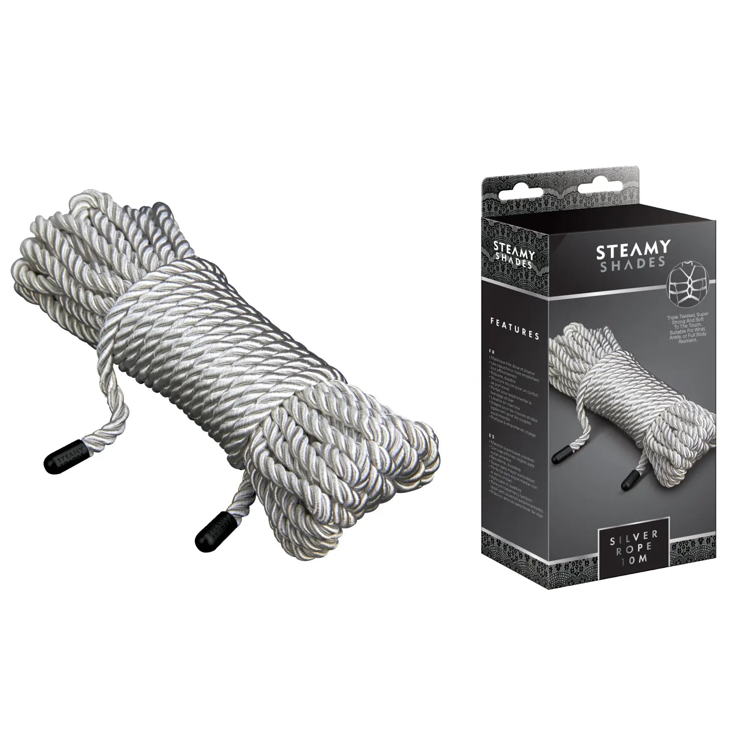 STEAMY SHADES - Bondage-Seil Silber