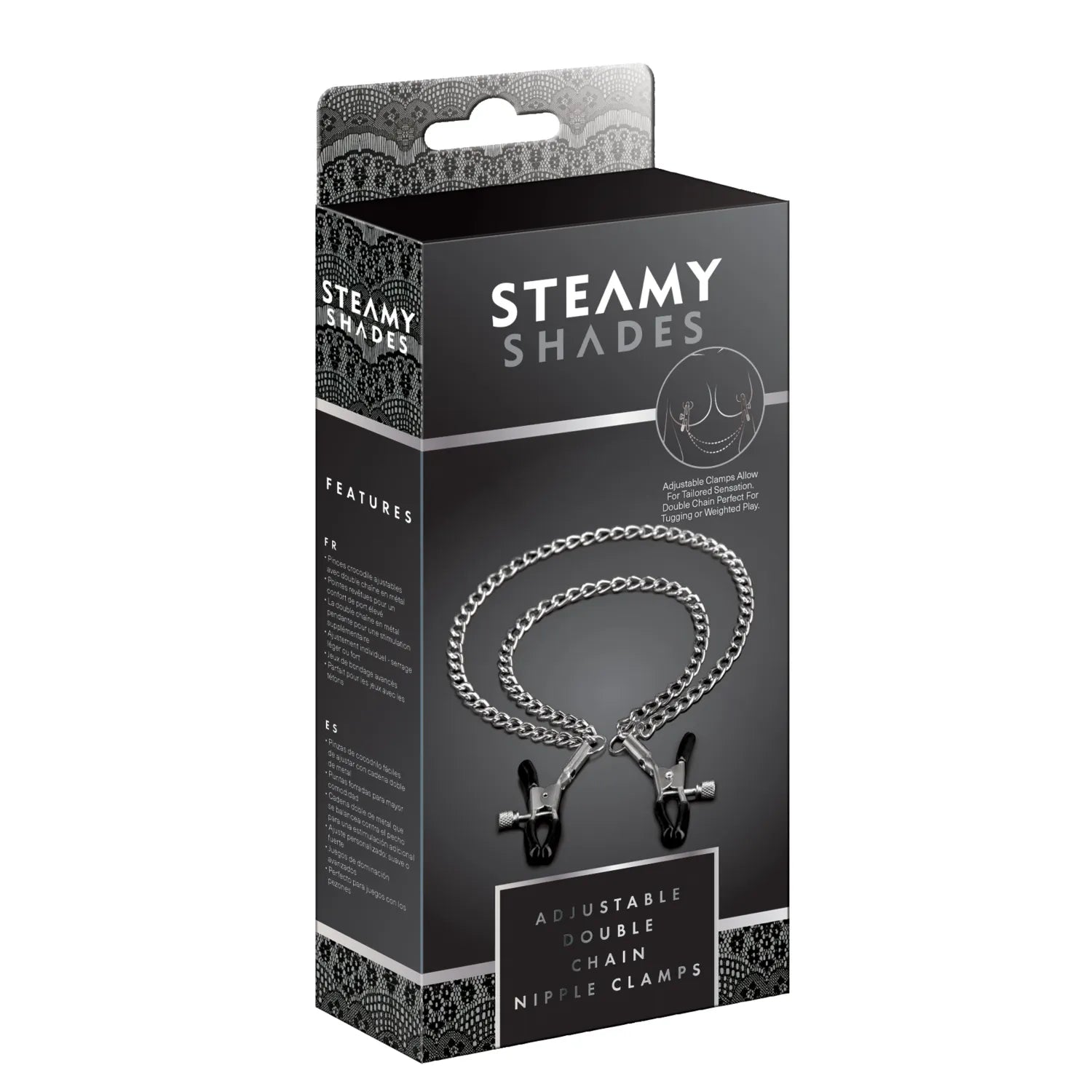 STEAMY SHADES - Nippelklammern mit Doppelkette