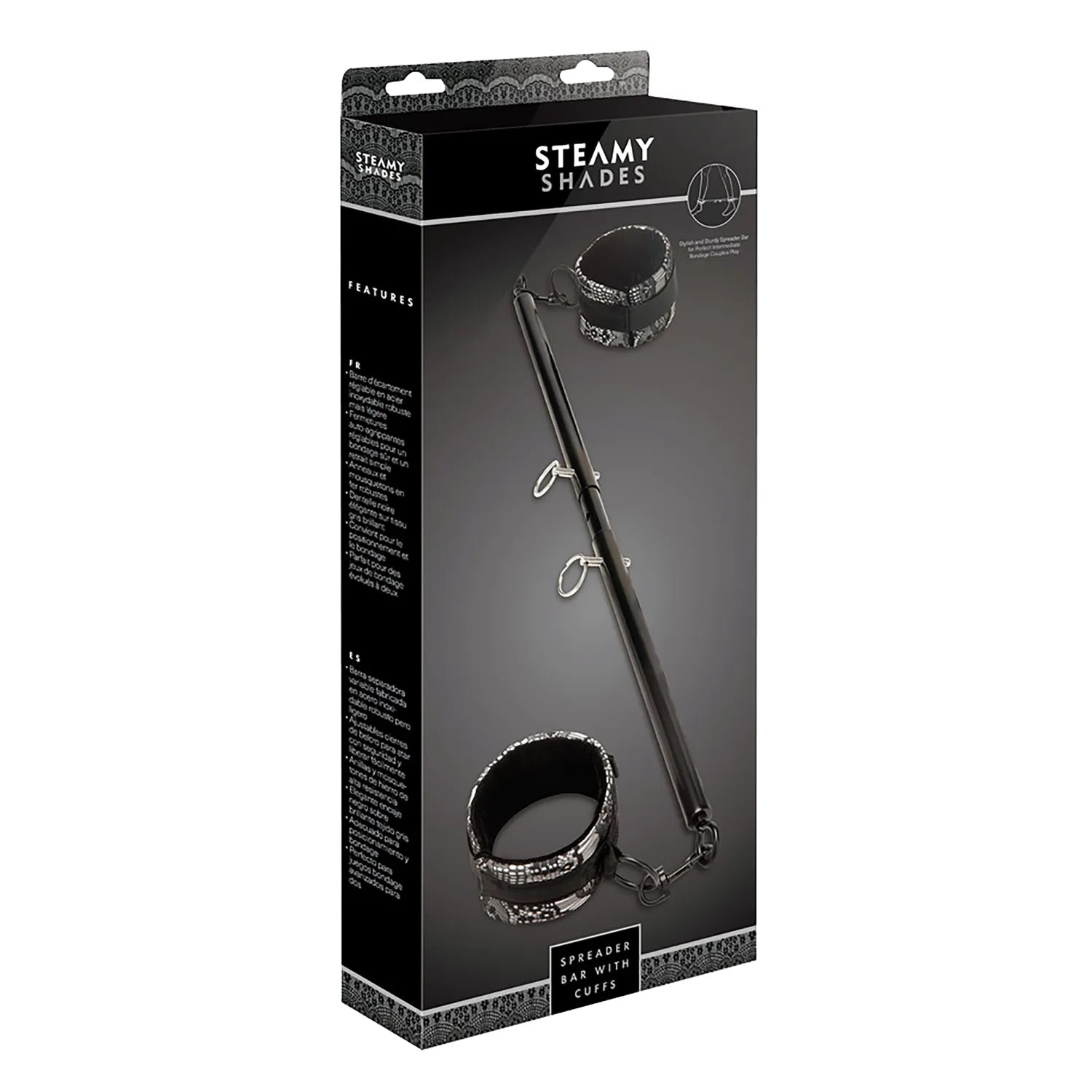 STEAMY SHADES - Spreizstange mit Fesseln