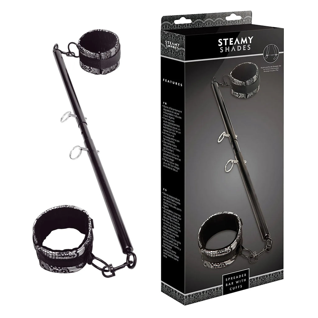 STEAMY SHADES - Spreizstange mit Fesseln