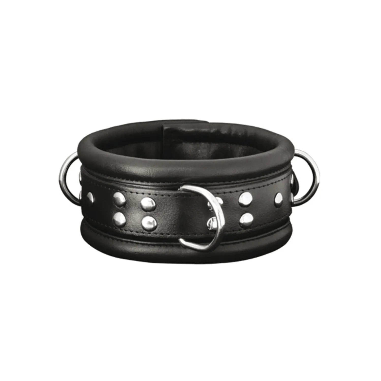 XX-DREAMSTOYS - Leder-Halsfessel breit schwarz