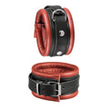 XX-DREAMSTOYS - Leder-Fußfessel rot/schwarz