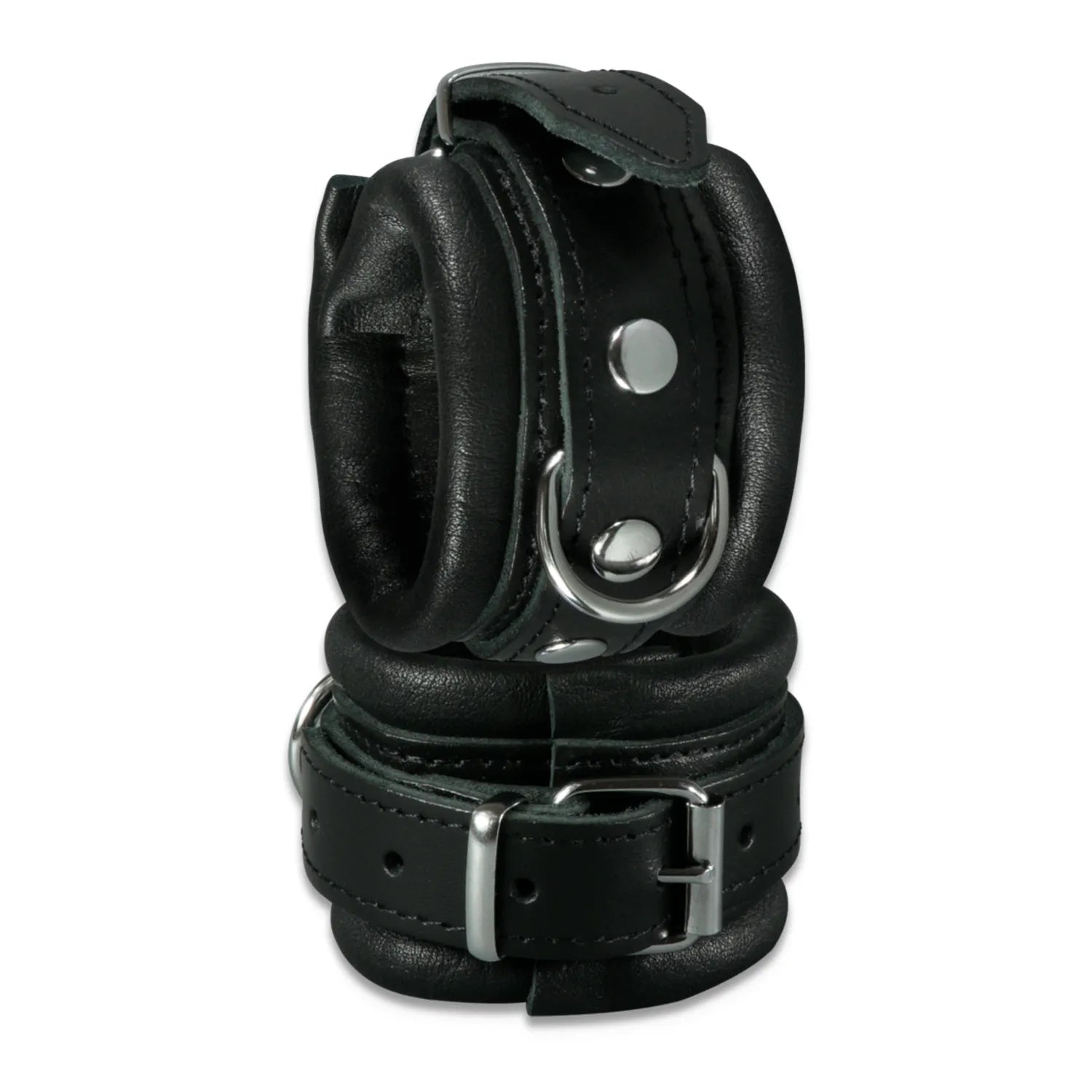 XX-DREAMSTOYS - Leder-Handfessel schwarz