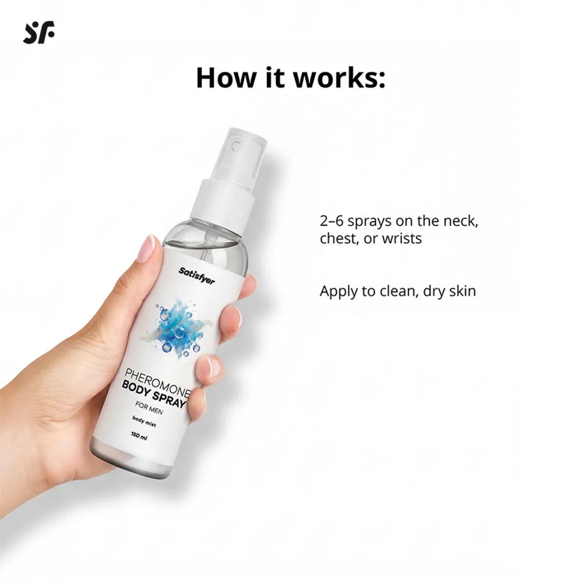 SATISFYER - Pheromones Body Spray Men 150ml